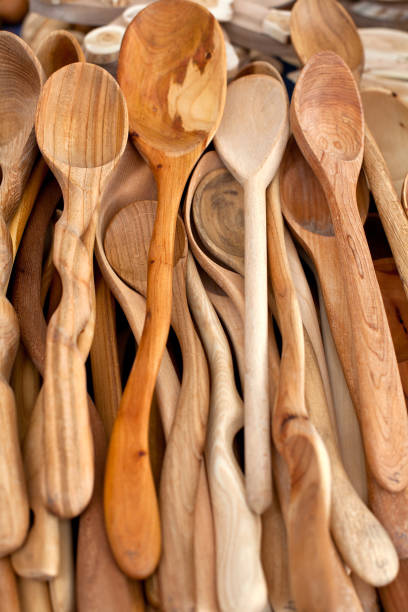 istock wooden spoons on market 1133174164