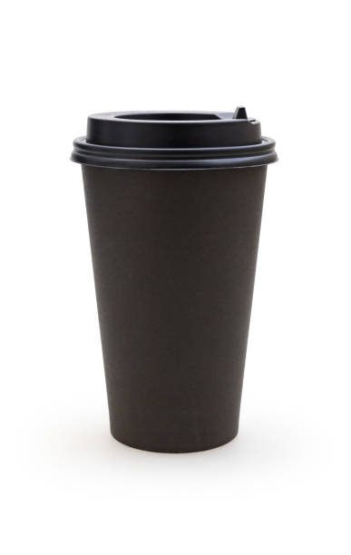 istock Large brown coffee paper cup isolated on white 1133182301