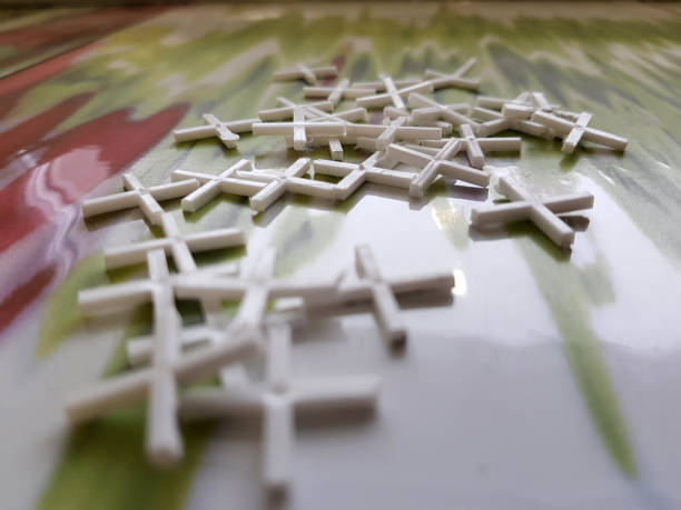 istock Crosses for laying tiles on the tile floor 1133182661