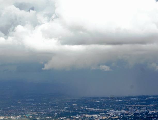istock Landscape - cityscape - skysraper high up - The view from the high mountain. 1133184823
