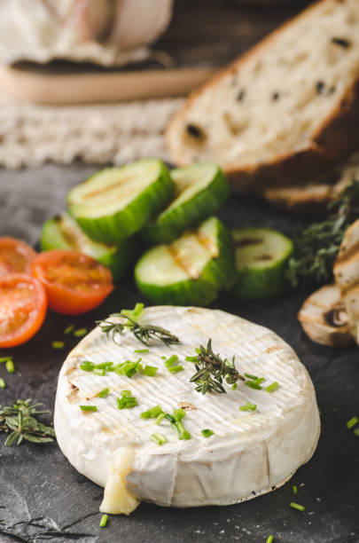 istock Camembert cheese grilled, fresh roasted vegetable 1133185305