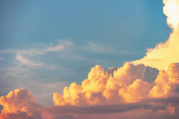 istock Dramatic sky and clouds in twilight time after sunset for nature background. 1133192535