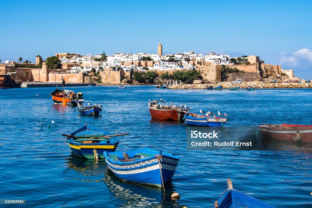 Vue du port de Rabat, Maroc en Afrique - Photo de Maroc libre de droits