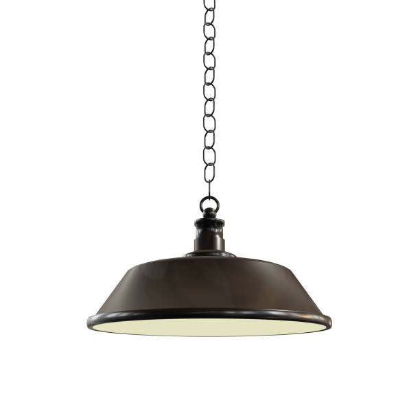 Ceiling or hanging lamp for interior decoration with clipping path.3d rendering.