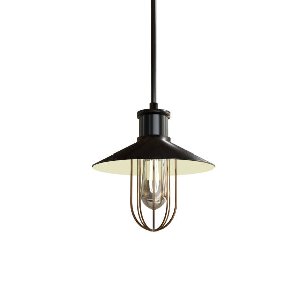 istock Ceiling or hanging lamp for interior decoration with clipping path.3d rendering. 1133201394