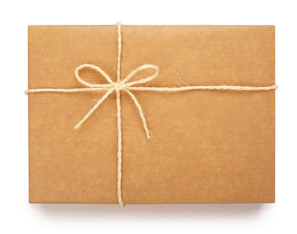 istock Top view of a parcel in paper. Contains clipping path. 1133202158