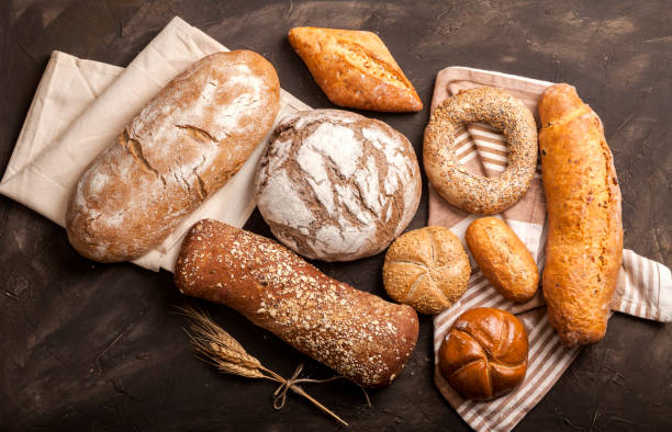 istock Assortment of baked goods on dark background 1133202516
