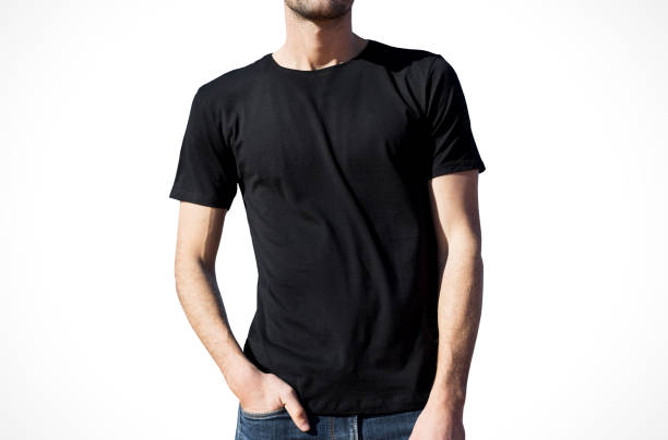 istock Black t-shirt mockup 1133204234