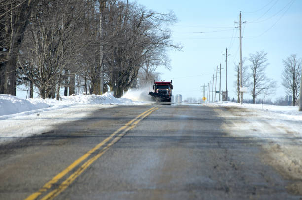 istock Snow Plow on Rural Road in Winter 1133207426