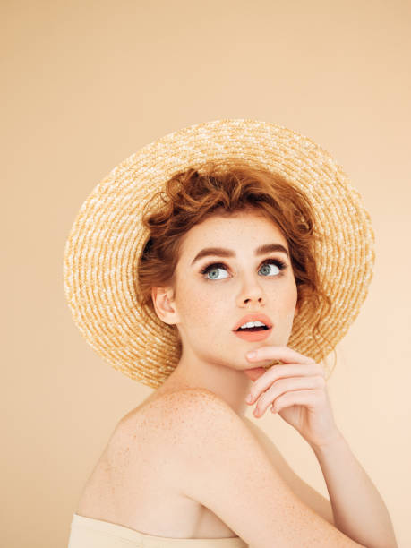 istock Beautiful girl wearing hat 1133209613