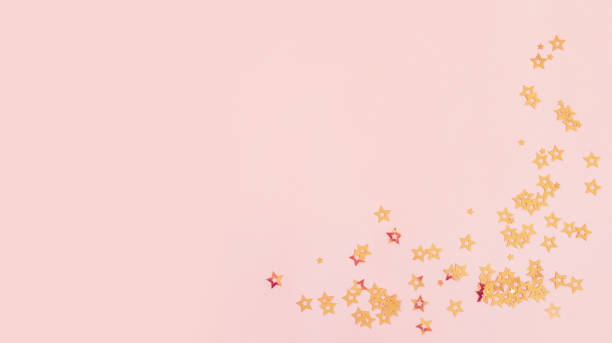 istock Pink background with stars 1133212682