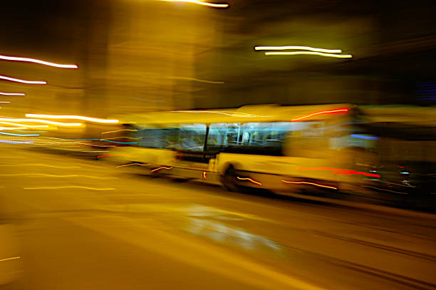 istock Panning shot of a Bus. 1133215676