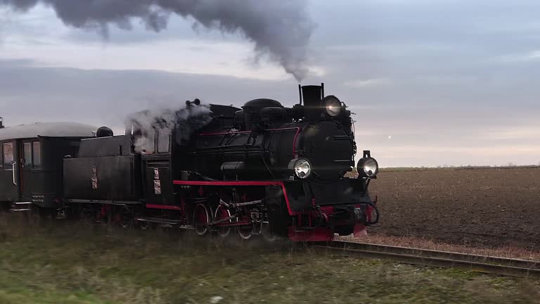 Retro steam locomotive loop