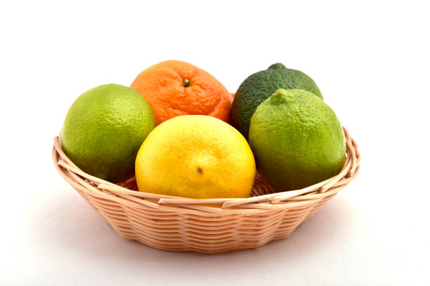 Backgrounds, Basket, Citrus Fruit, Close-up, Crop - Plant