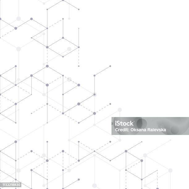 Connecting Line Graphics Modern Line Art Pattern With Connecting Lines On White Background ...