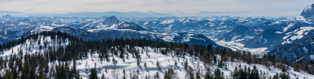 istock Stone slab Waidring Tyrol Austria Winter Panorama 1133220894