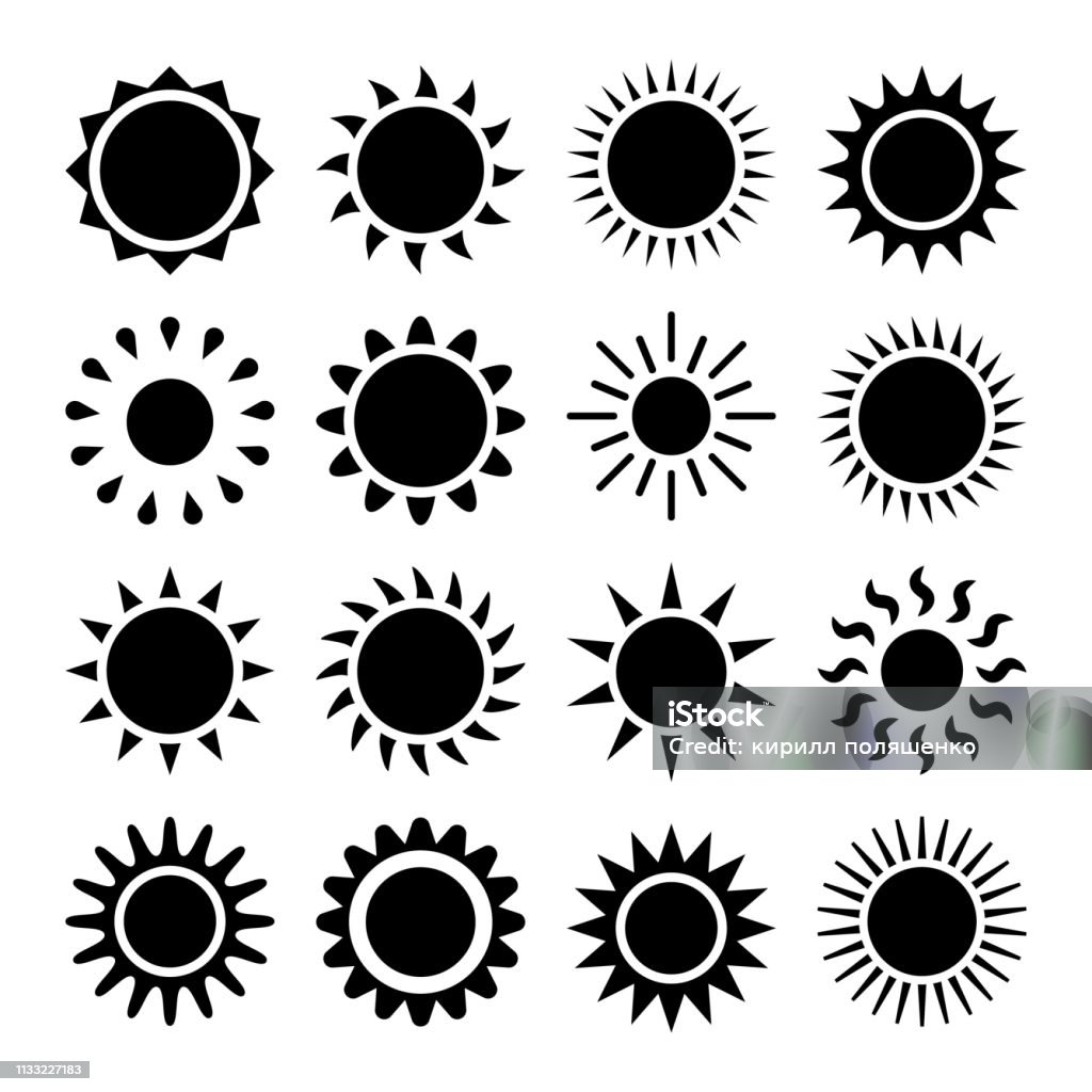 Flat sun icon. Flat sun icon. Sun pictogram. Trendy vector summer symbol for website design, web button, mobile app. Template vector illustration. Sun stock vector