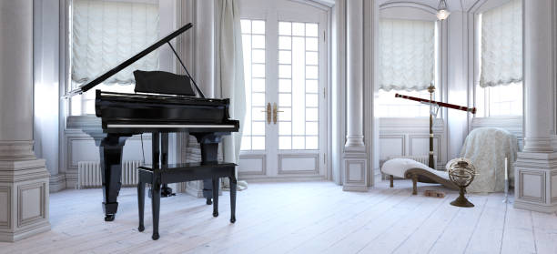 istock Classical Grand Piano in Luxury Interior 1133237037