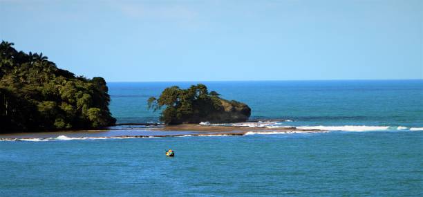 The uninhabited island was identified as a top “big barrel wave” surfing location in 2012 as well as a great location for the watersport of Canyoning the islands hidden tropical waterfalls.