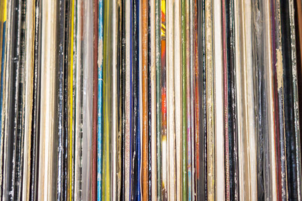 istock Retro vinyl records collection 1133242253