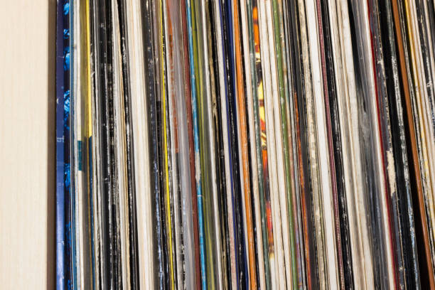 istock Retro vinyl records collection 1133242262