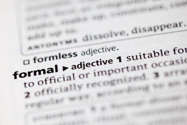 istock Close up to the dictionary definition of the word Formal 1133242558