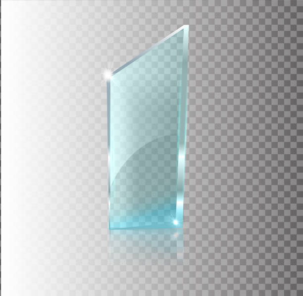 istock Glass transparent banner. Vector glass plates with a place for inscriptions isolated on transparent background. Flat glass. Realistic 3D design. Vector transparent object . 1133246666