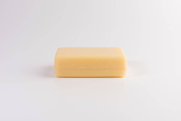 istock piece of beige soap isolated on a white background 1133248302