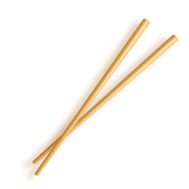 illustrations, cliparts, dessins animés et icônes de baguettes. baguettes en bois isolées sur fond blanc. - chopsticks nobody red white background