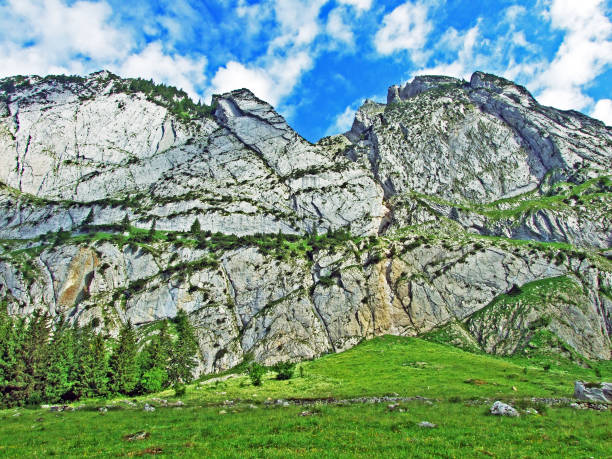 istock Alpine peak Zehespitz in mountain range Alpstein 1133266367