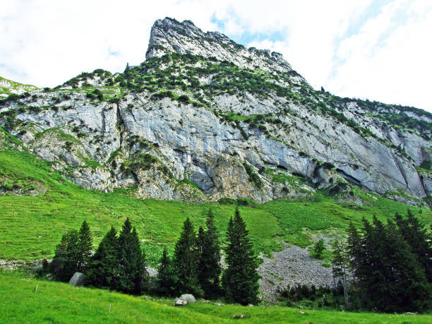 istock Alpine peak Zehespitz in mountain range Alpstein 1133266368