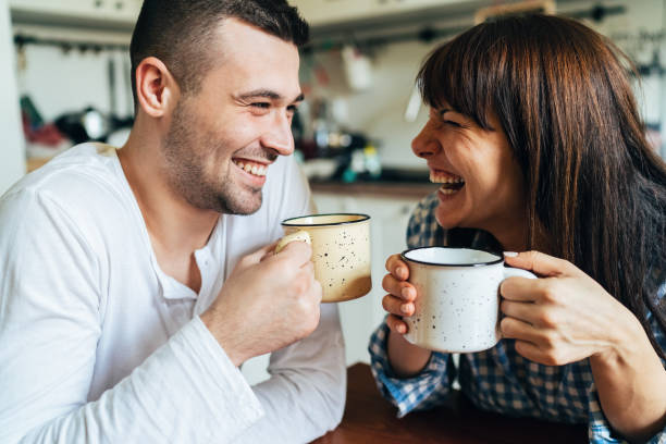 istock Happy morning couple 1133266412