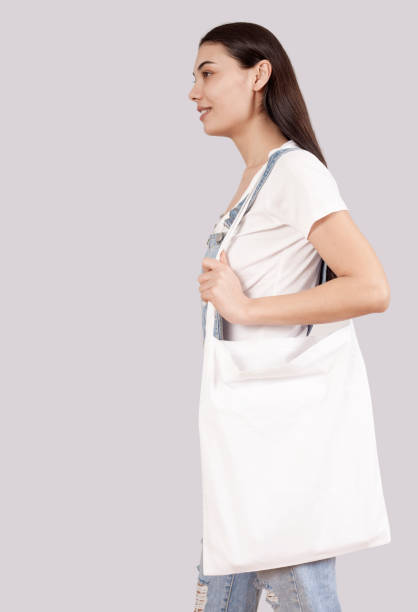 istock young woman mockup cotton fabric bag 1133270647