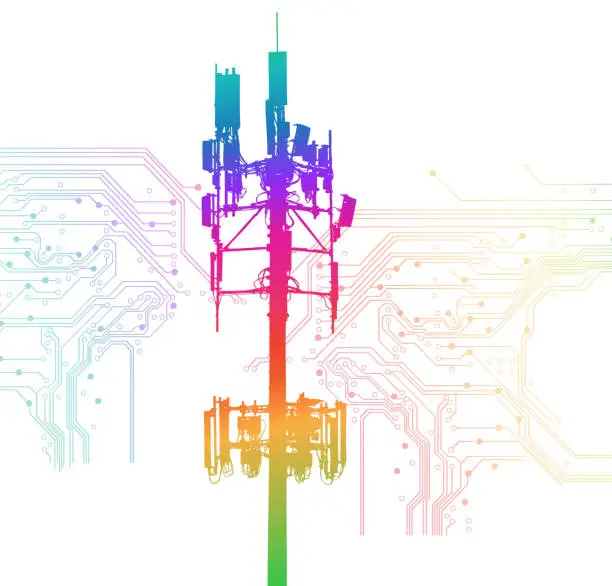 Vector illustration of Net Neutrality Rainbow