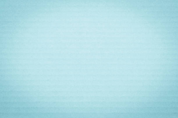 Light cyan blue color tone corrugated cardboard paper texture patterned background