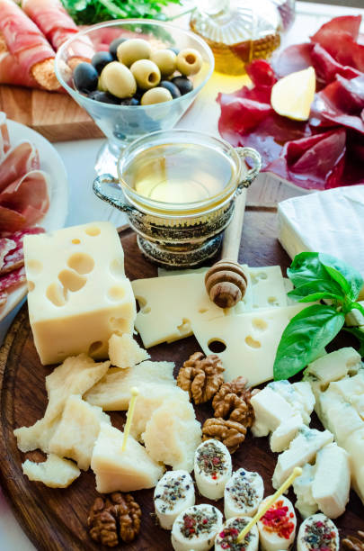 istock Table full of mediterranean appetizers 1133277378