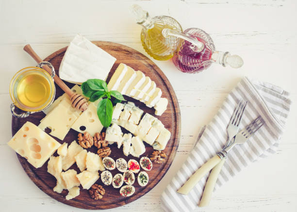 istock Plate with different kind of cheese 1133277383