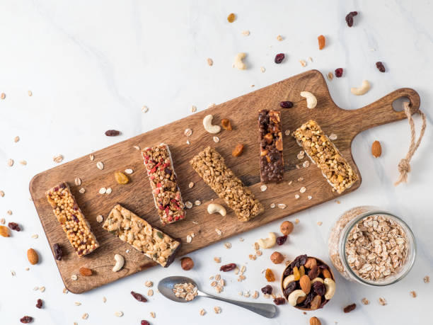 istock Set of different granola bars 1133277411
