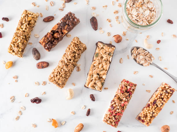 istock Set of different granola bars 1133277415