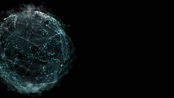 istock Global network and data connection in Black 3d space Futuristic digital Abstract background for Business  and technology 1133298538