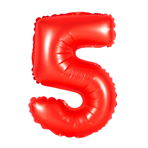 istock number 5 five of red balloons 1133299143