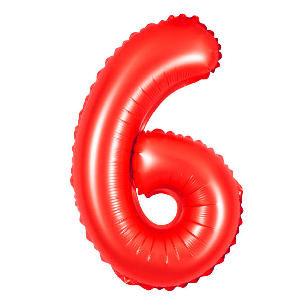 istock number 6 six of red balloons 1133299154