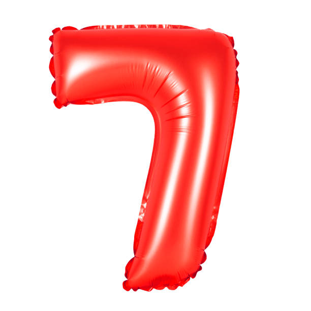 istock number 7 seven of red balloons 1133299165
