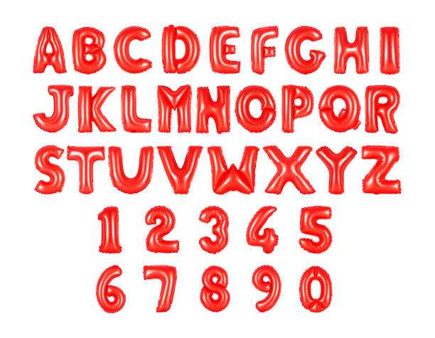 istock English alphabet and numerals from red 1133300717