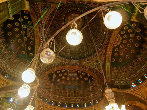 istock Mosque Lamps Inside The Alabaster Mosque, Cairo 1133305633