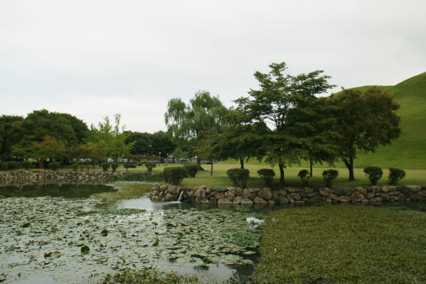 istock Gyeongju big tombs Pond 1133309090
