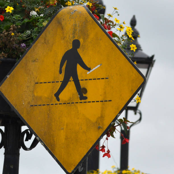 Sign for Pedestrian Crossing - Athlone, Ireland