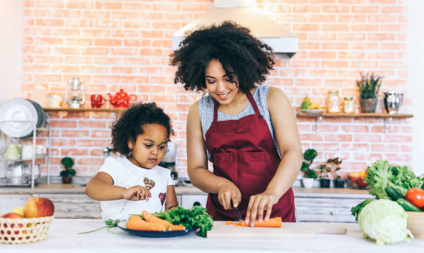 istock Mother cutting a carrot 1133323084