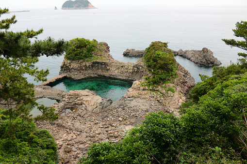 It is a landscape of Jeju Seogwipo Coast.