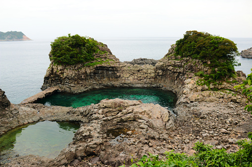 It is a landscape of Jeju Seogwipo Coast.